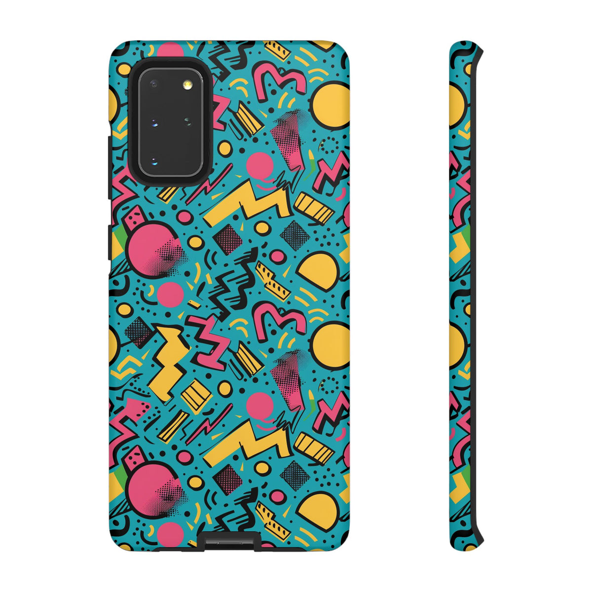 90s Themed Seamless Pattern Phone Case – Embrace Retro Style and Protection 253