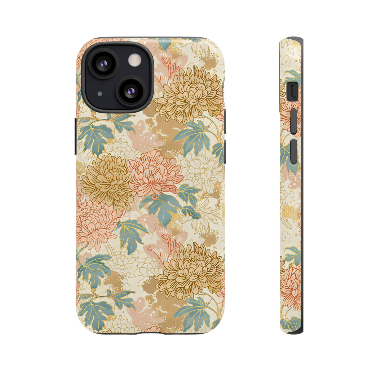 Japanese Blossom Asian Floral Design Phone Case – Elegant Floral Phone Cover