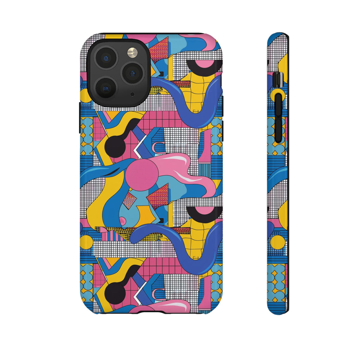 90s Themed Seamless Pattern Phone Case – Embrace Retro Style and Protection 224