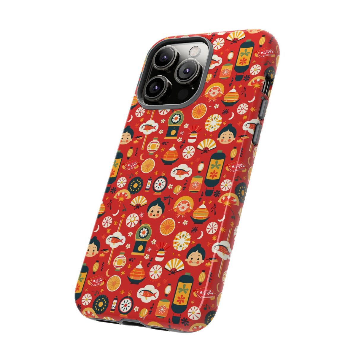 Japanese Pattern Phone Case – Elegant & Timeless Design for Your Phone 087