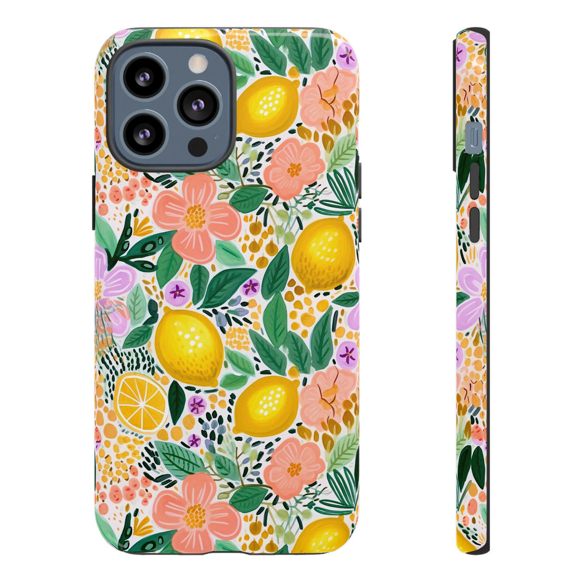 Cute Summer Lemons Phone Case – Refreshing Citrus Design for Your Phone