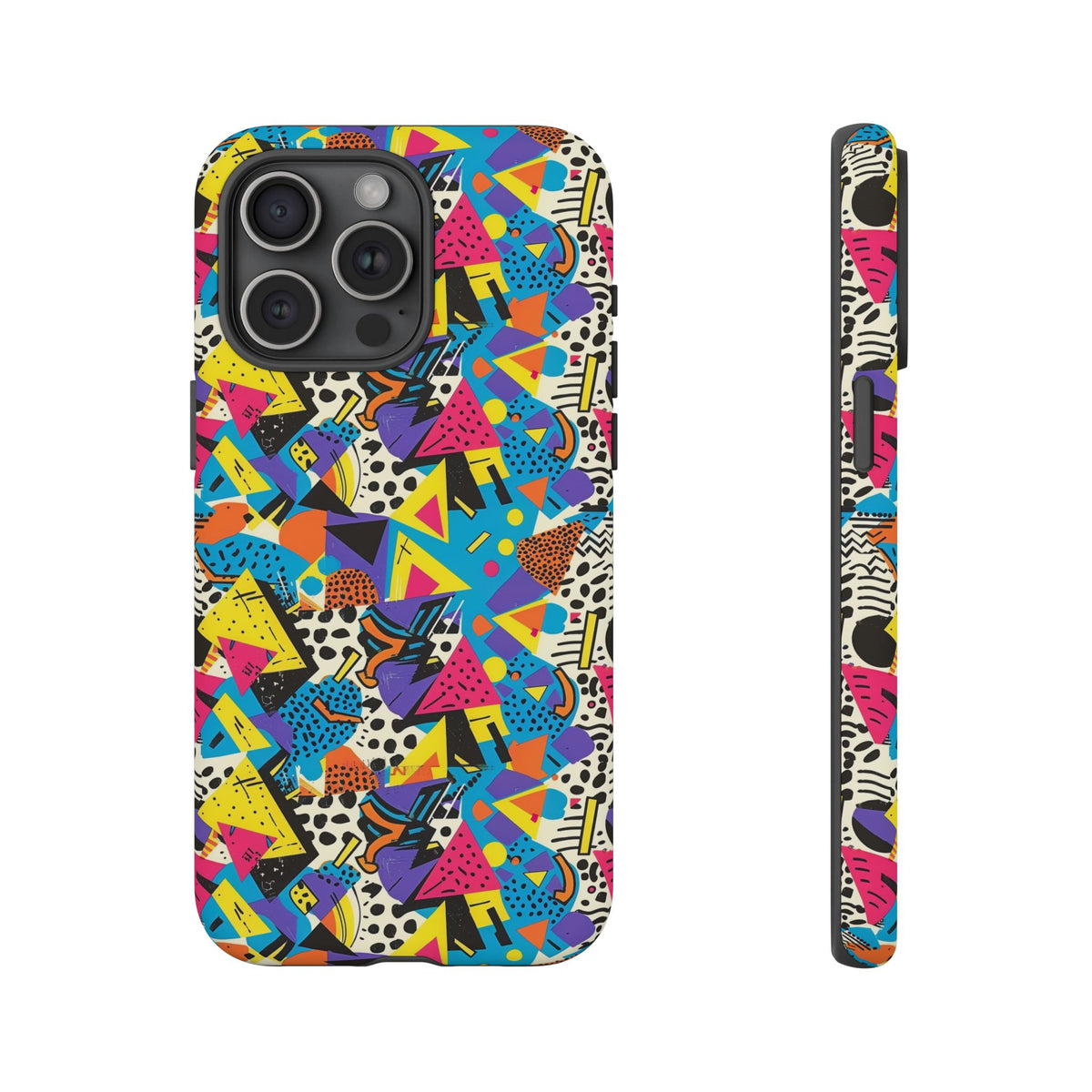 90s Themed Seamless Pattern Phone Case – Embrace Retro Style and Protection 231