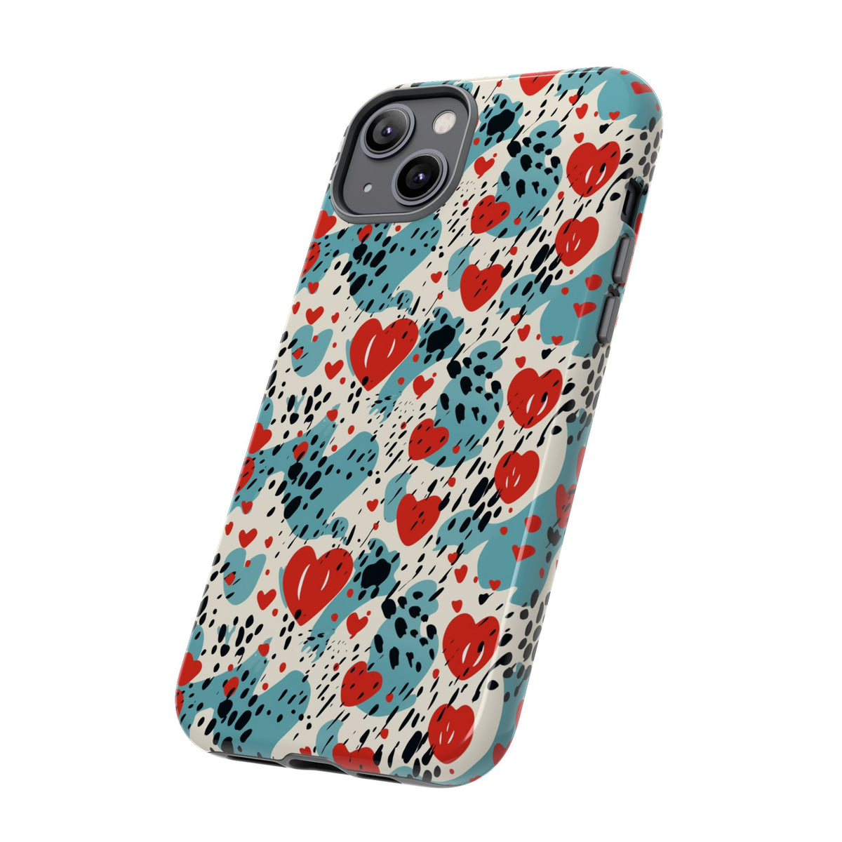 Heart Pattern Phone Case – Stylish & Loving Design for Your Device 822