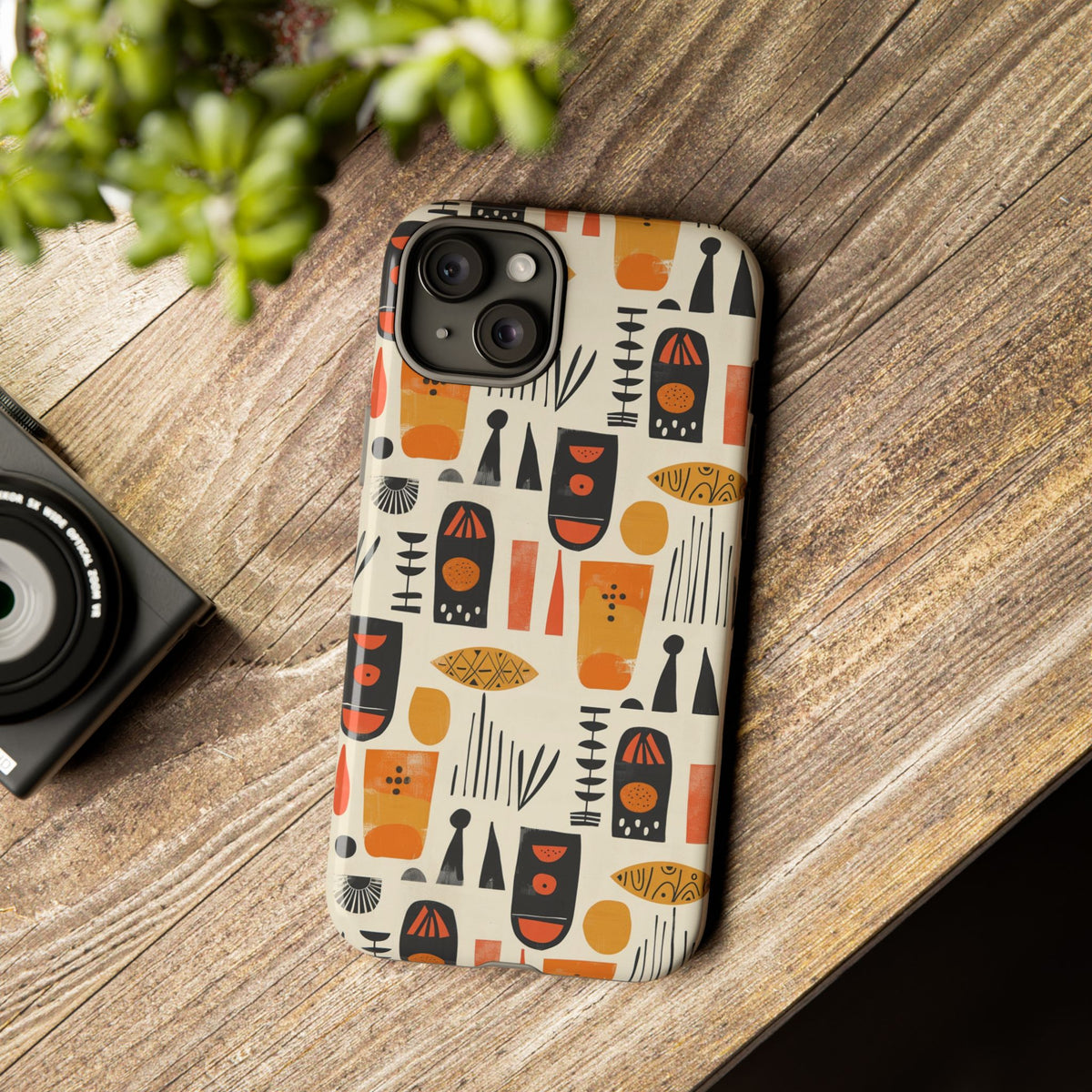 Stylish African Pattern Phone Case – Unique and Vibrant Protection 208