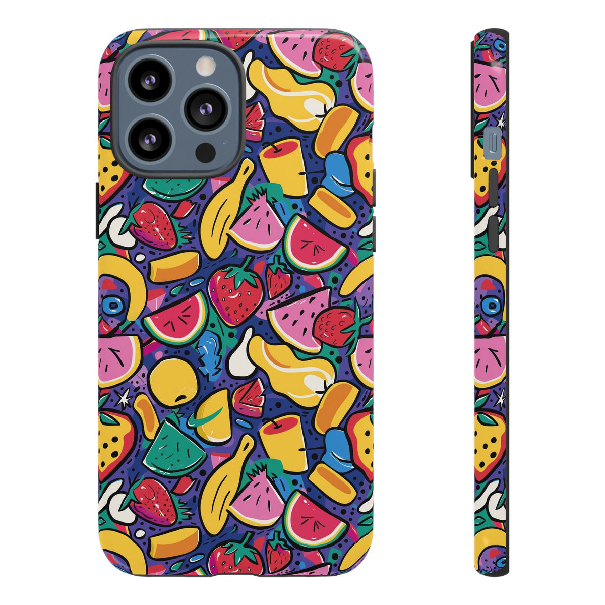 90s Themed Seamless Pattern Phone Case – Embrace Retro Style and Protection 316