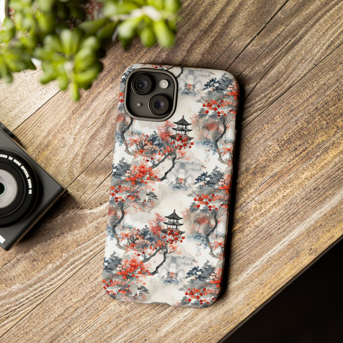 Japanese Pattern Phone Case – Elegant & Timeless Design for Your Phone 096