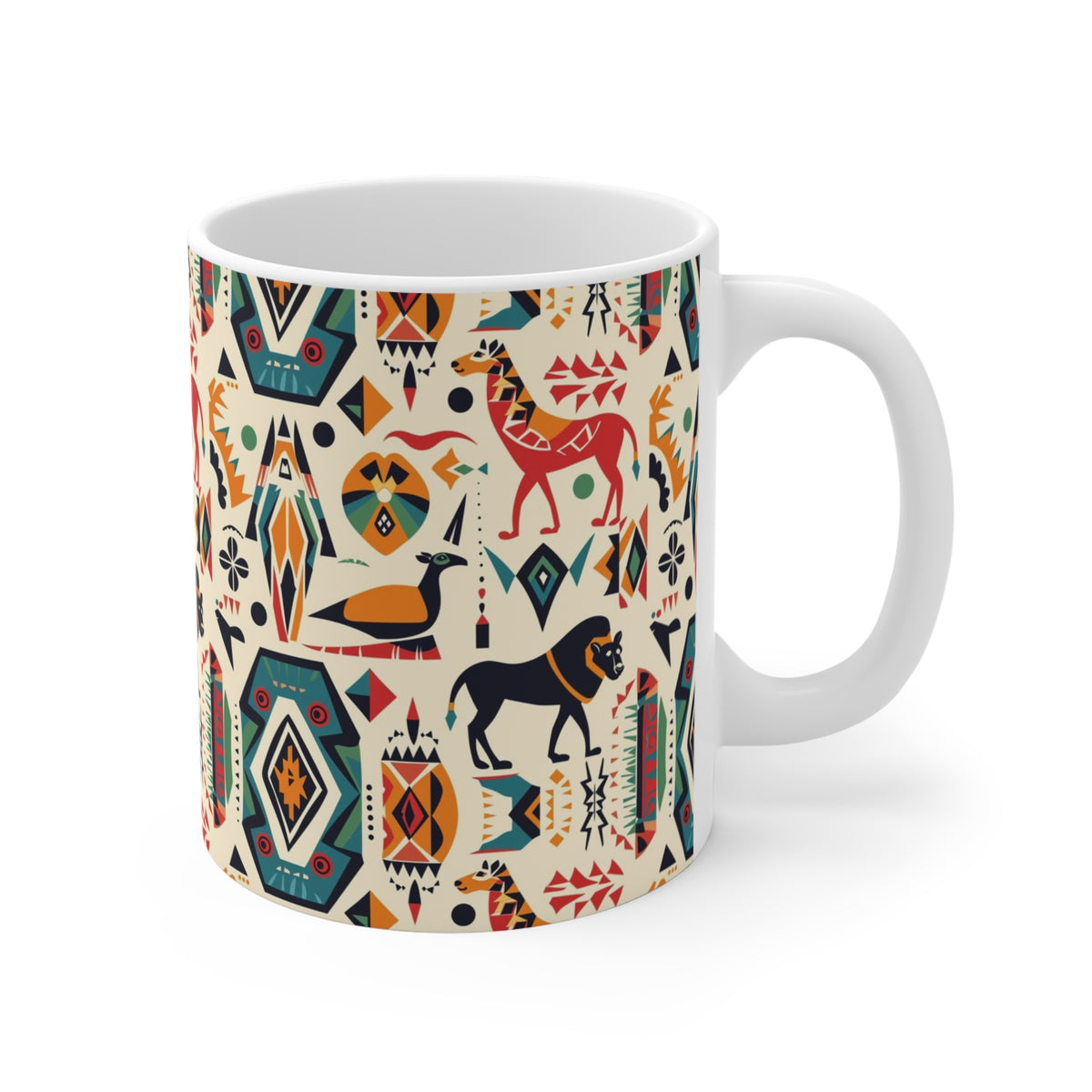 All-Over African Pattern Coffee Mug 705