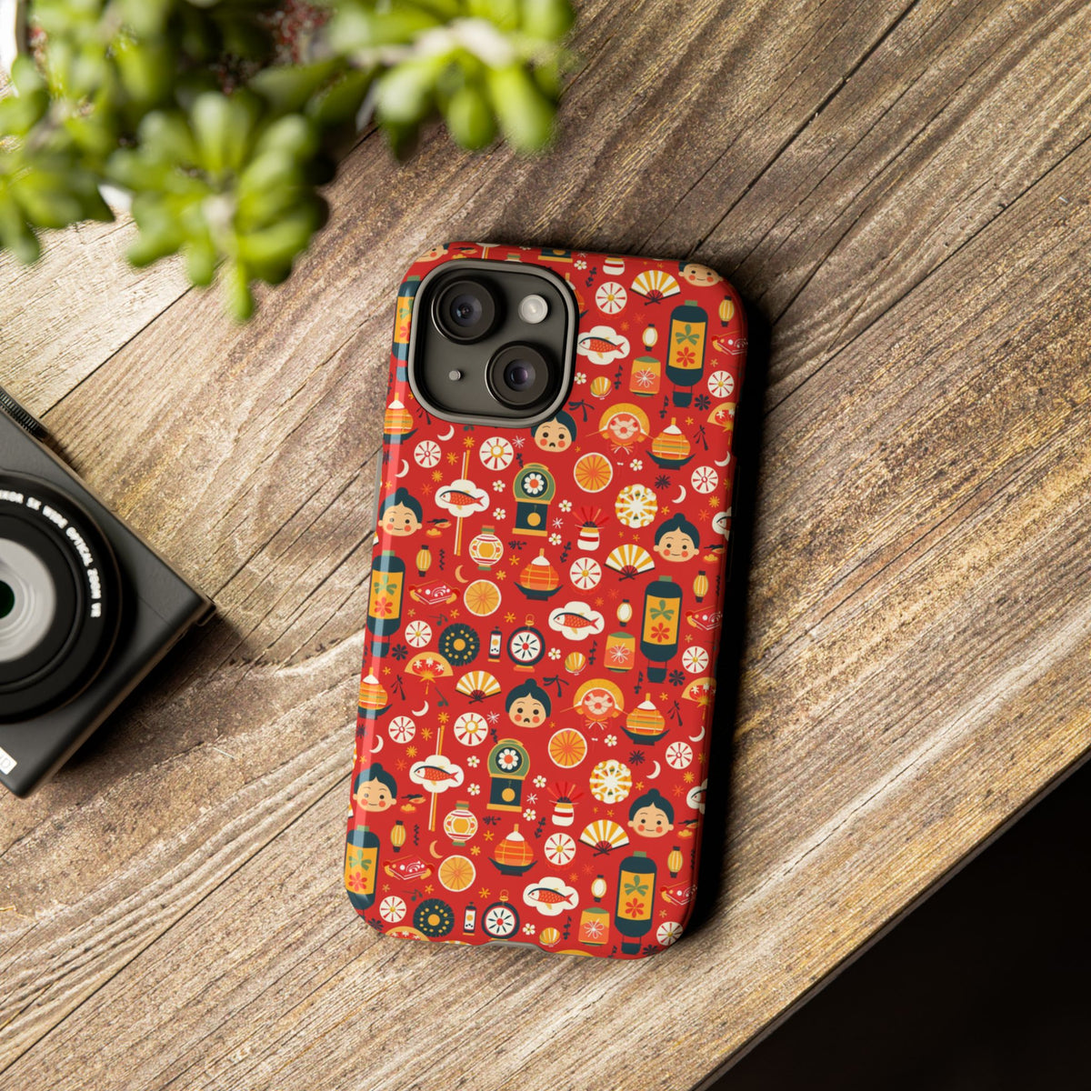 Japanese Pattern Phone Case – Elegant & Timeless Design for Your Phone 087