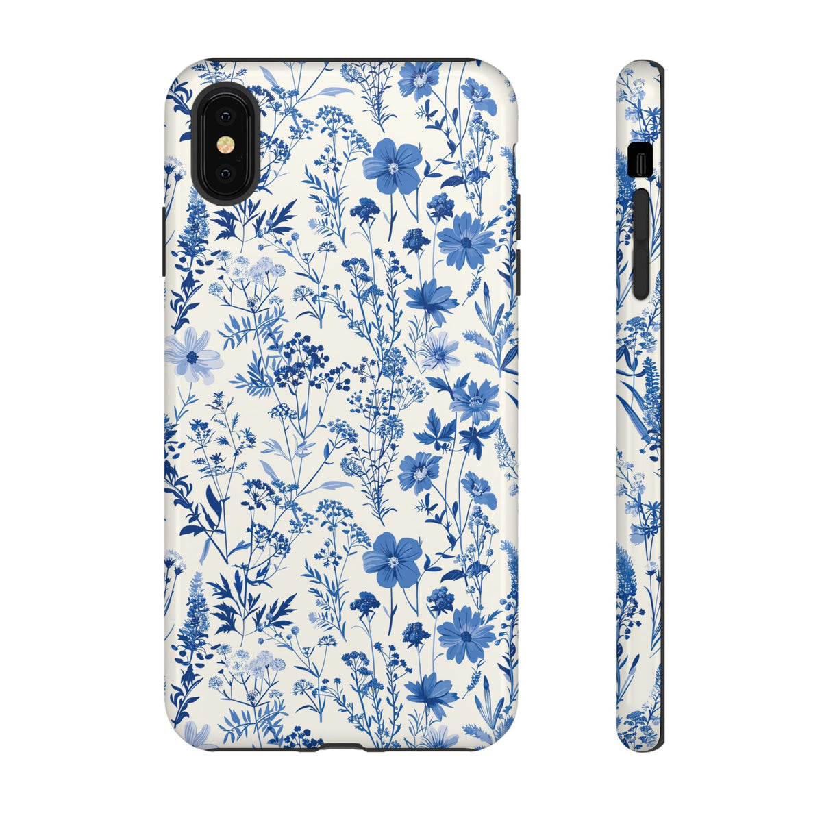 Blue French Toile Phone Case – Timeless Elegance and Classic Style