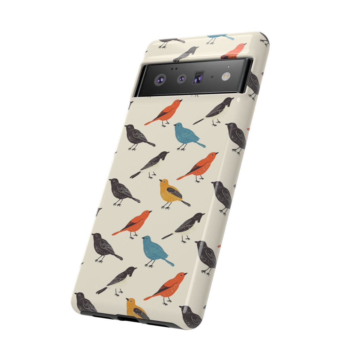 Birds Seamless Pattern Phone Case – Elegant and Timeless Avian Design 5