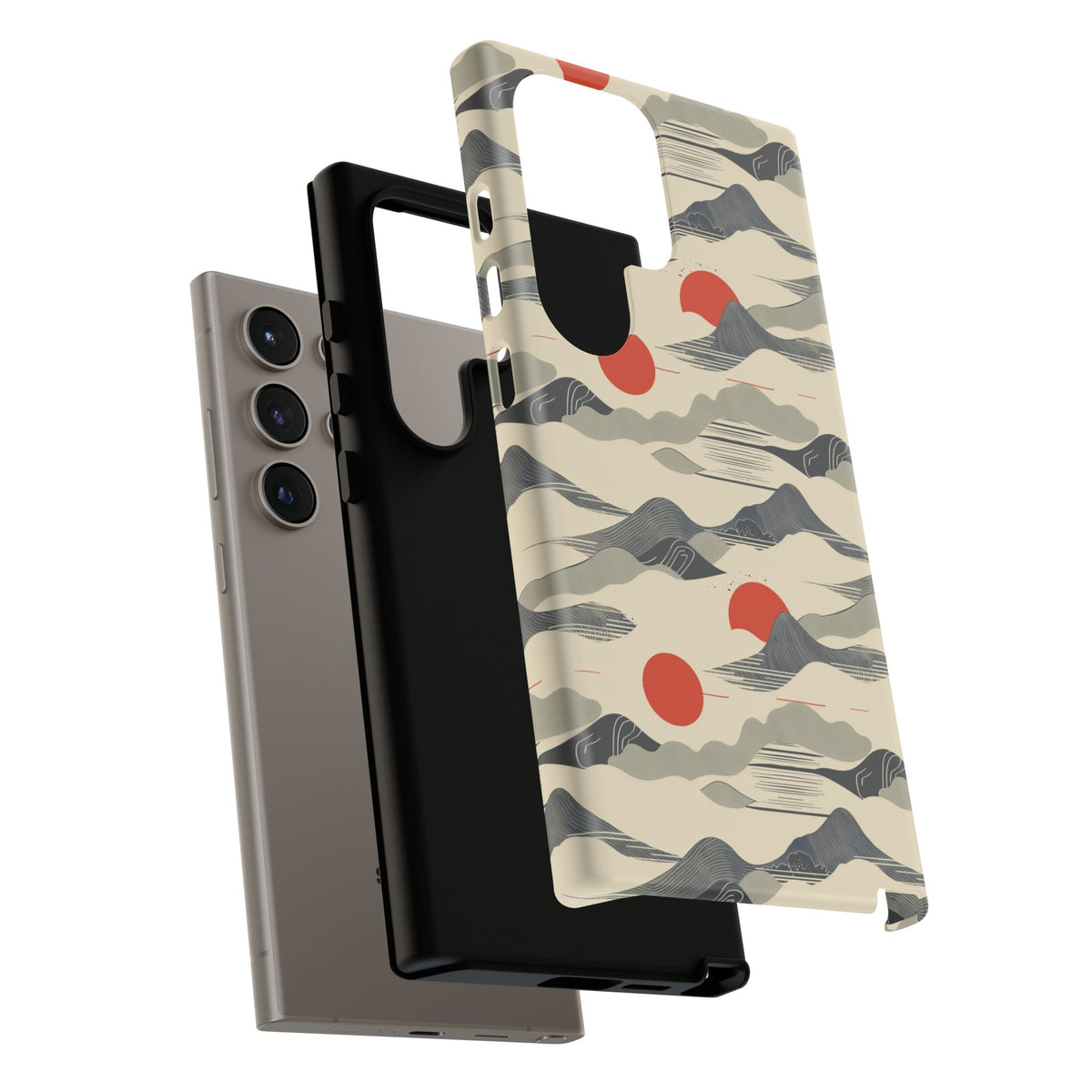 Japanese Pattern Phone Case – Elegant & Timeless Design for Your Phone 048