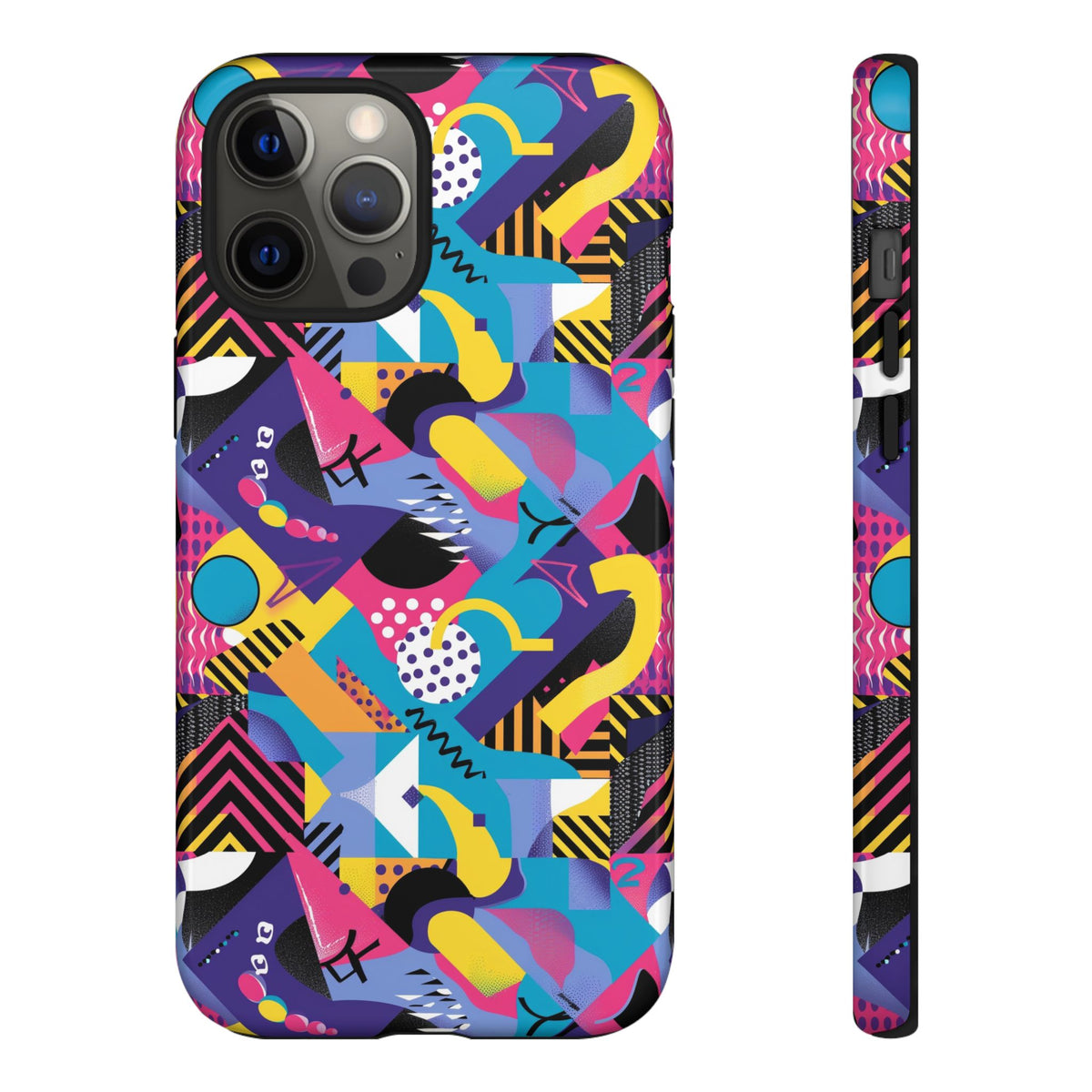 90s Themed Seamless Pattern Phone Case – Embrace Retro Style and Protection 303
