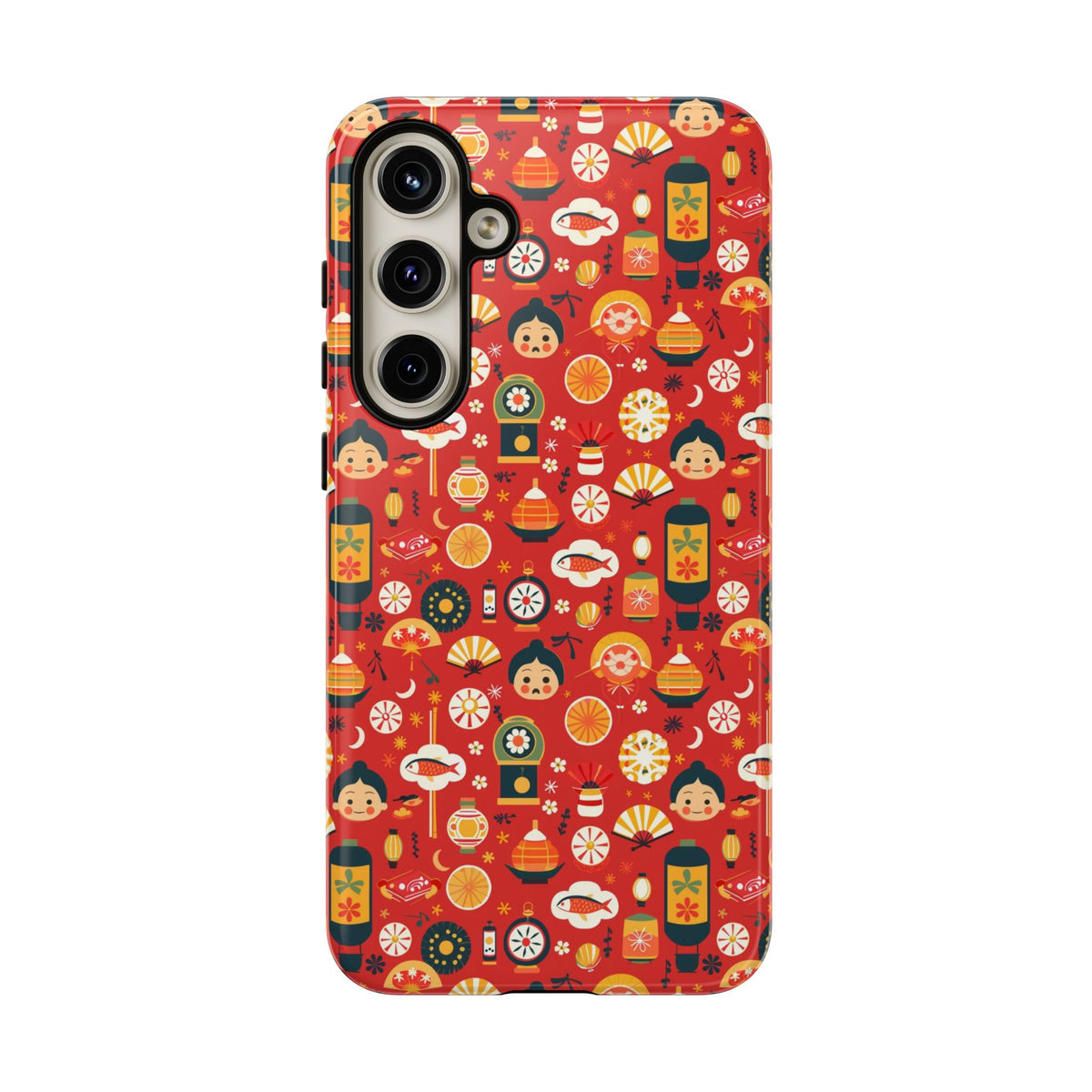 Japanese Pattern Phone Case – Elegant & Timeless Design for Your Phone 087