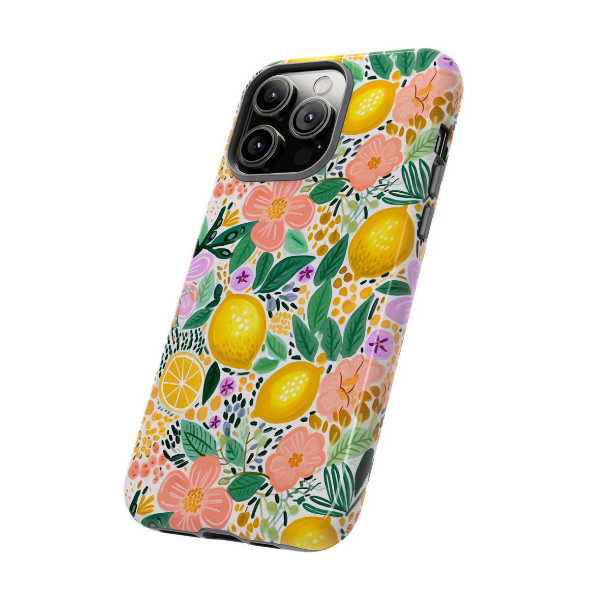 Cute Summer Lemons Phone Case – Refreshing Citrus Design for Your Phone