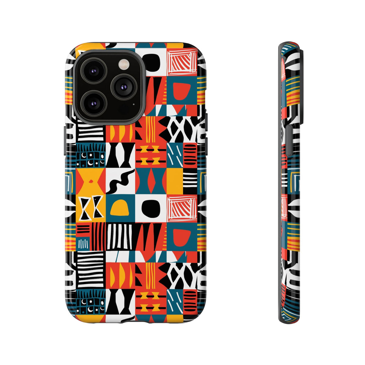 Stylish African Pattern Phone Case – Unique and Vibrant Protection 076