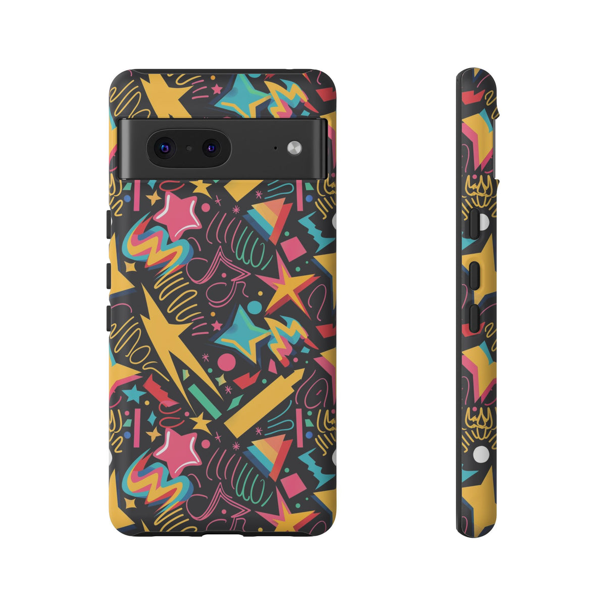 90s Themed Seamless Pattern Phone Case – Embrace Retro Style and Protection 232