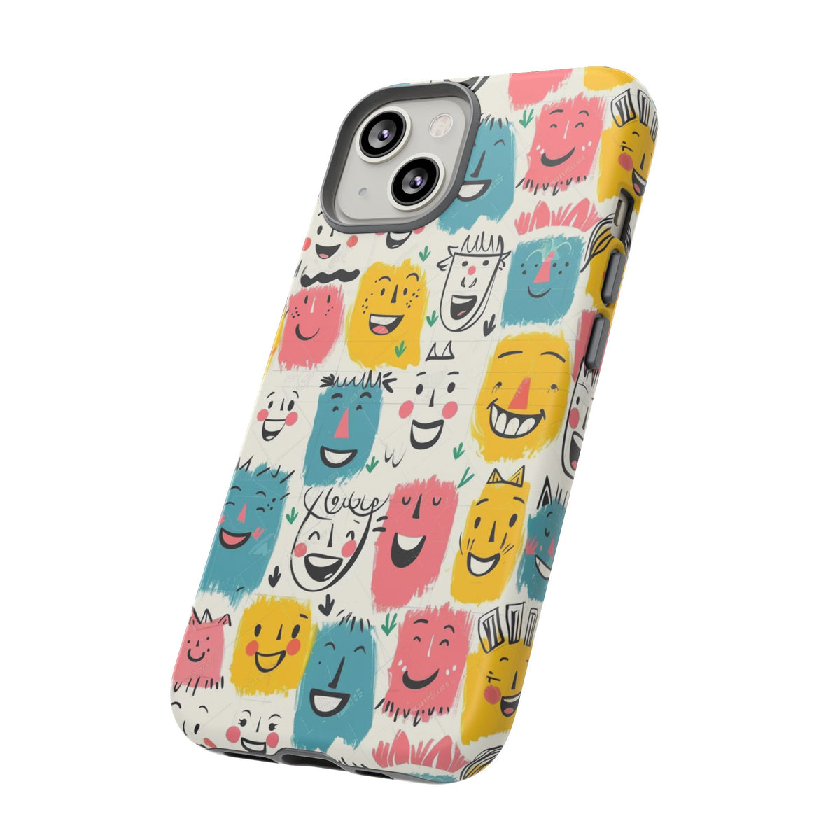 Happy Faces Phone Case – Joyful and Cheerful Design for a Bright Look