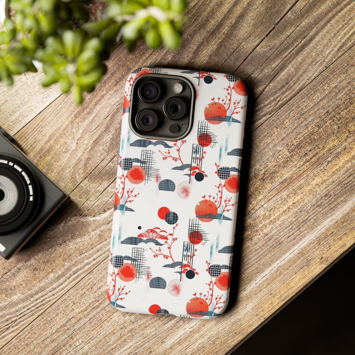 Japanese Pattern Phone Case – Elegant & Timeless Design for Your Phone 082