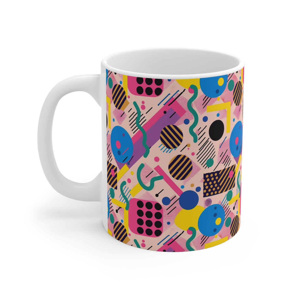 90s Retro Coffee Mug - Full Wrap Design 514