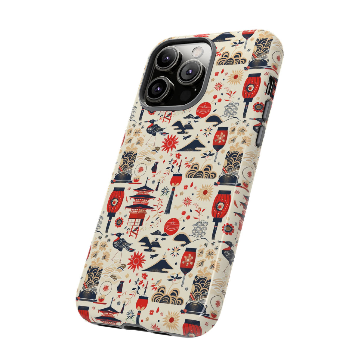 Japanese Pattern Phone Case – Elegant & Timeless Design for Your Phone 024