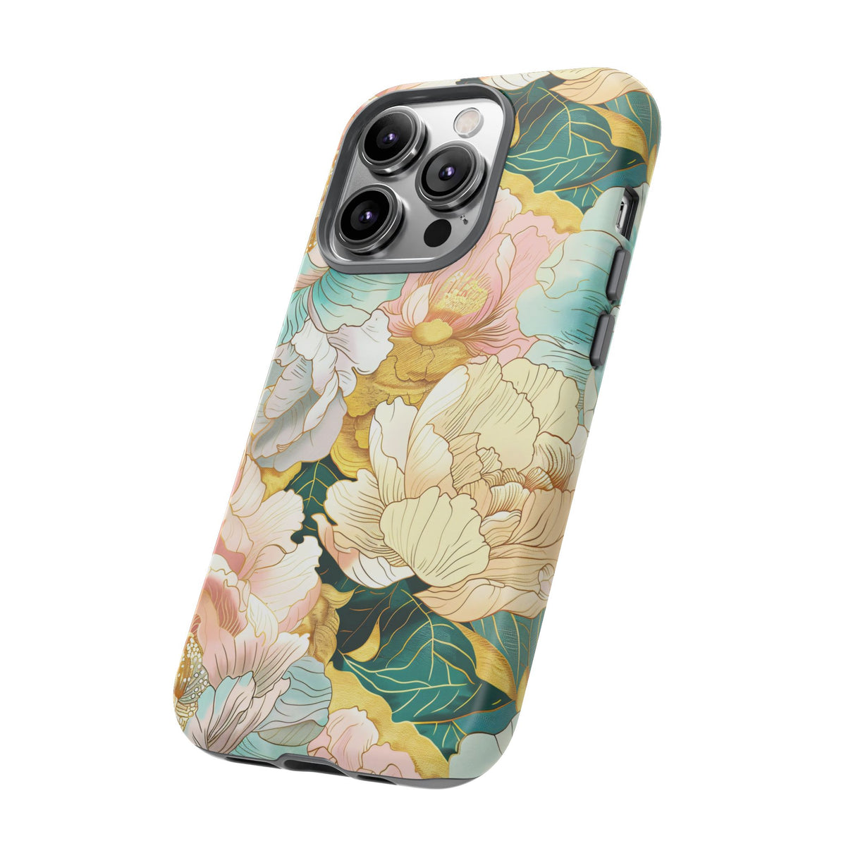 Japanese Blossom Asian Floral Design Phone Case – Elegant Floral Phone Cover