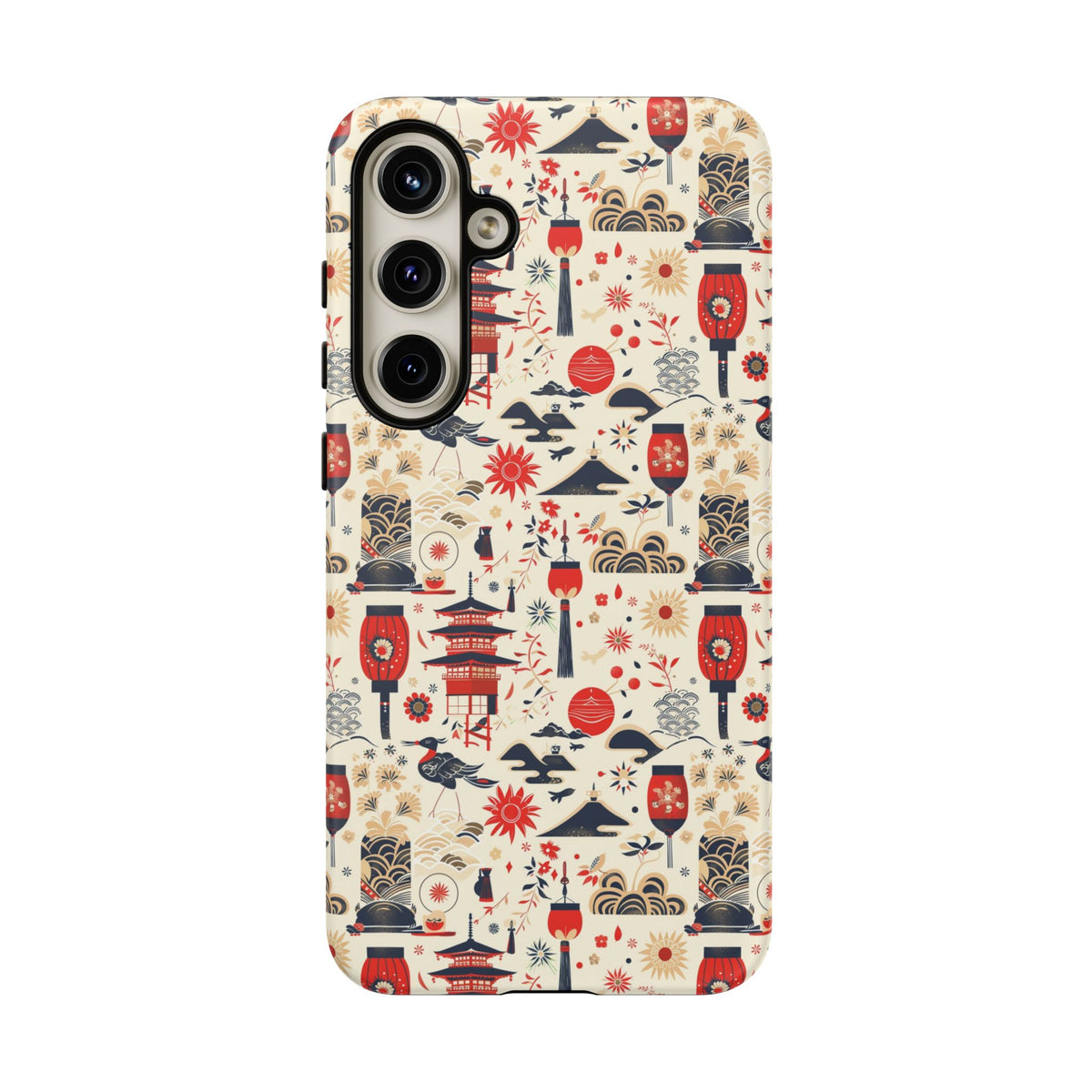 Japanese Pattern Phone Case – Elegant & Timeless Design for Your Phone 024