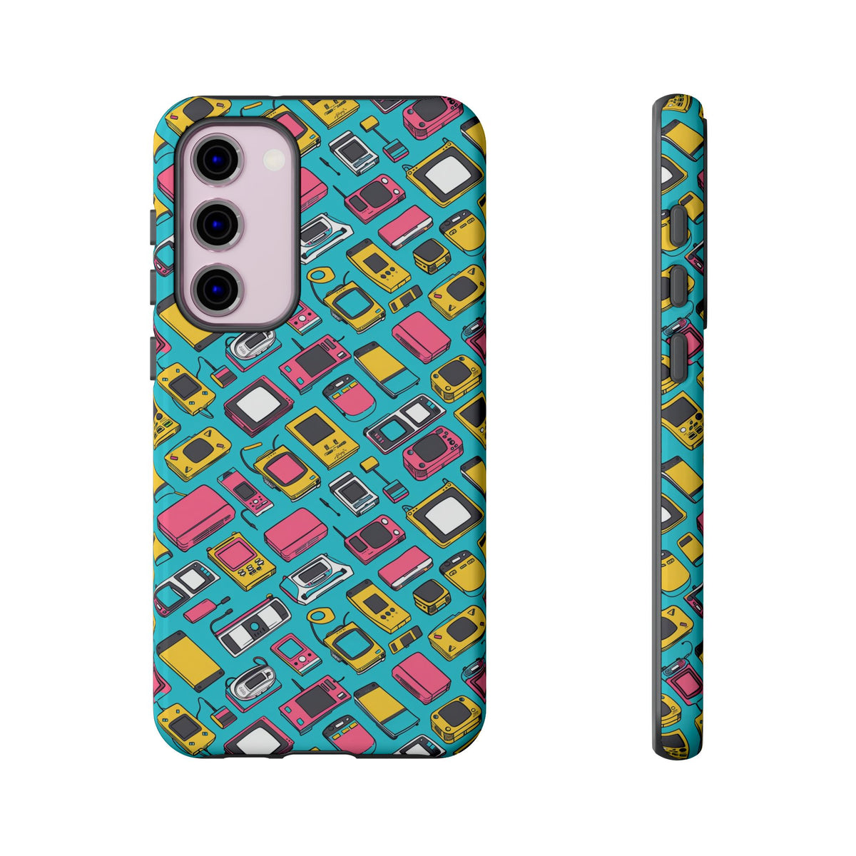 90s Themed Seamless Pattern Phone Case – Embrace Retro Style and Protection 237