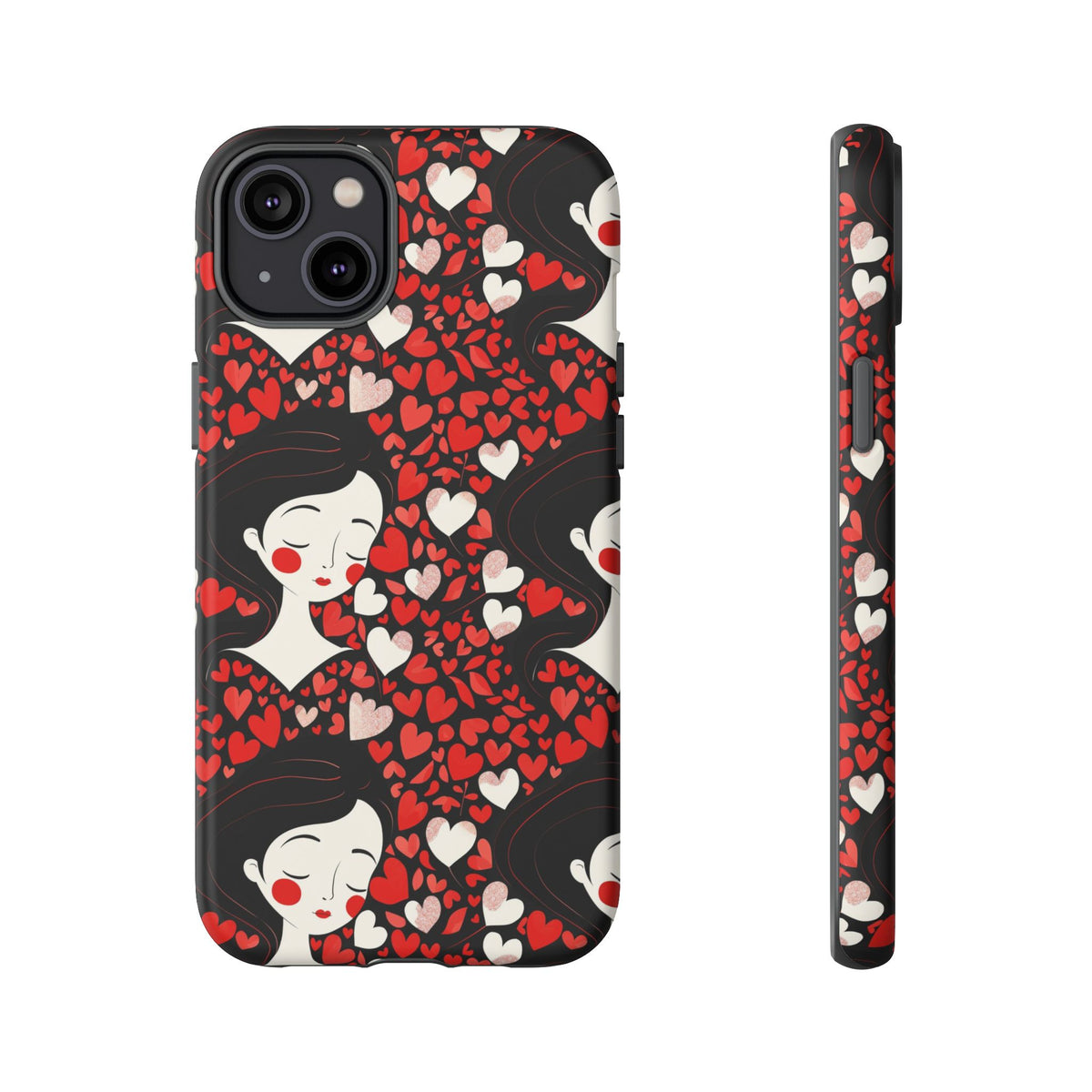 Heart Pattern Phone Case – Stylish & Loving Design for Your Device 232