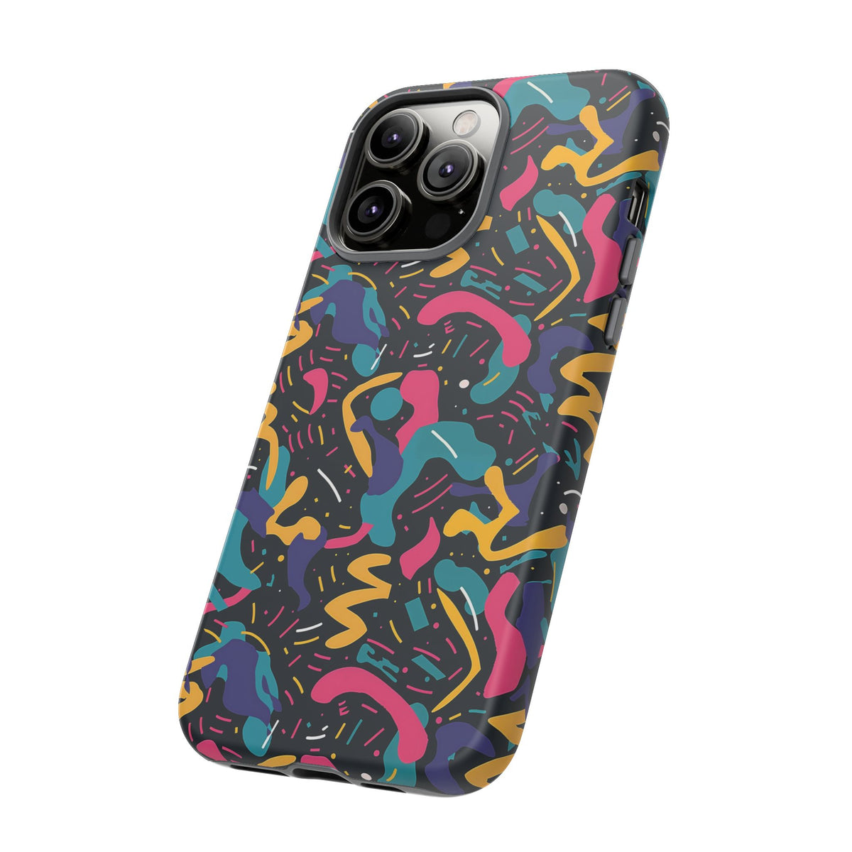 90s Themed Seamless Pattern Phone Case – Embrace Retro Style and Protection 235