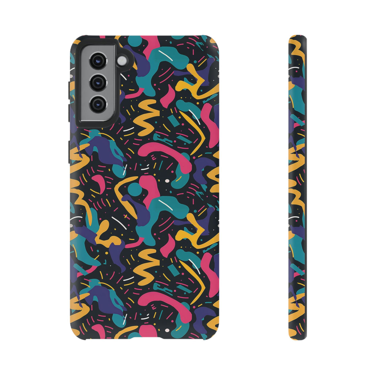 90s Themed Seamless Pattern Phone Case – Embrace Retro Style and Protection 235