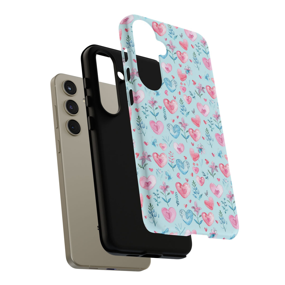 Heart Pattern Phone Case – Stylish & Loving Design for Your Device 228