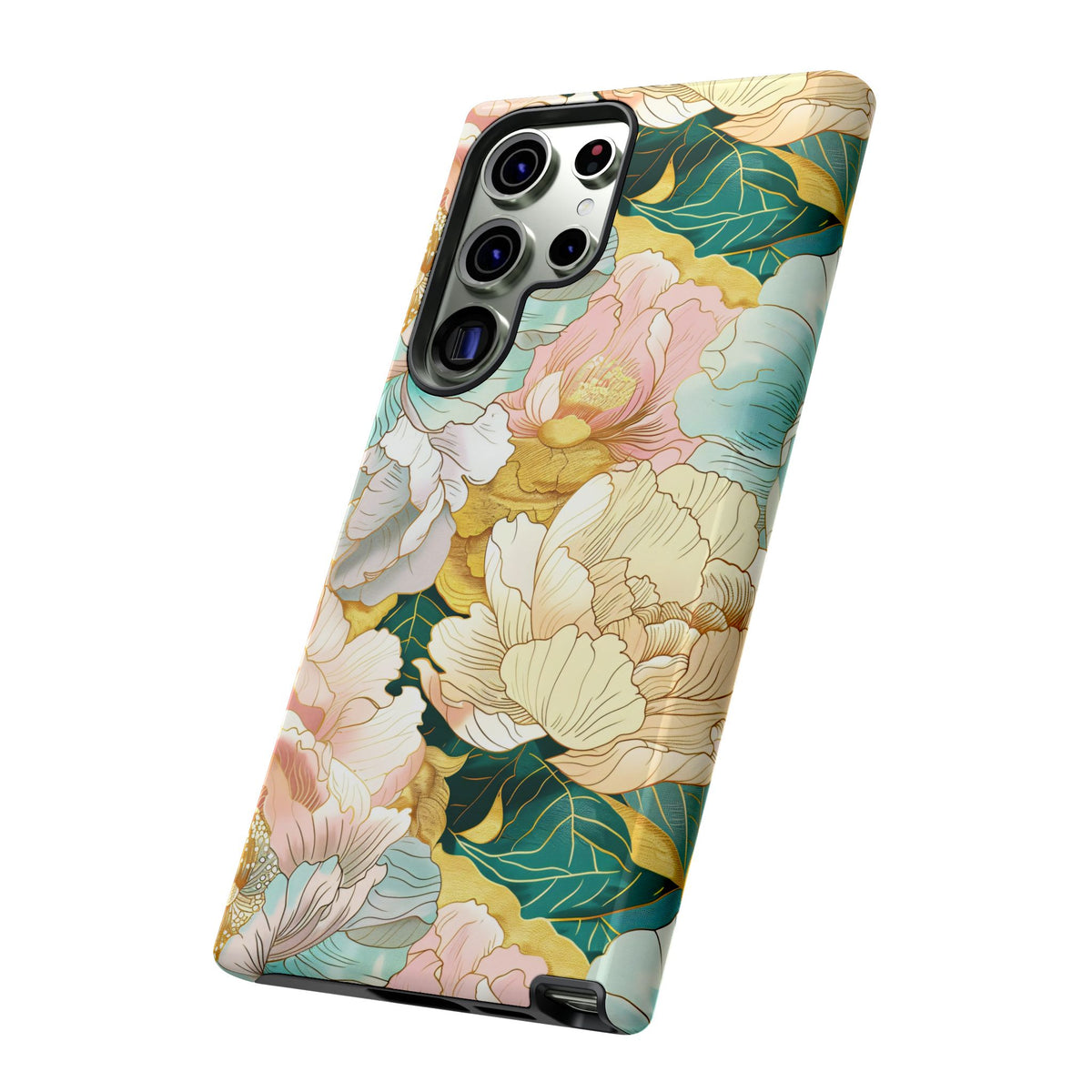 Japanese Blossom Asian Floral Design Phone Case – Elegant Floral Phone Cover