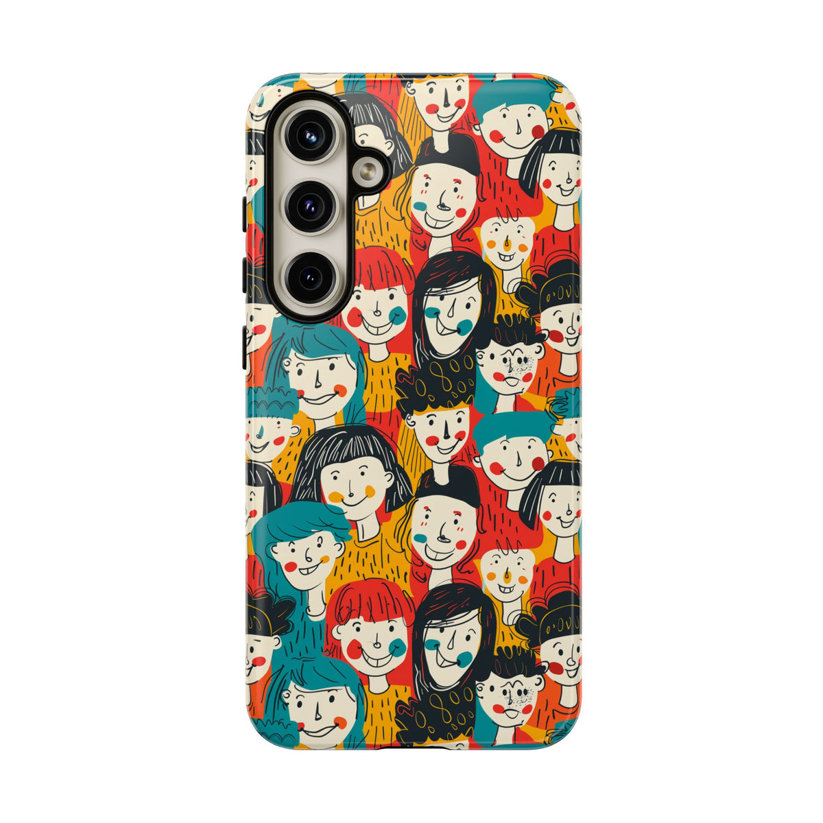 Happy Faces Phone Case – Joyful and Cheerful Design for a Bright Look 3