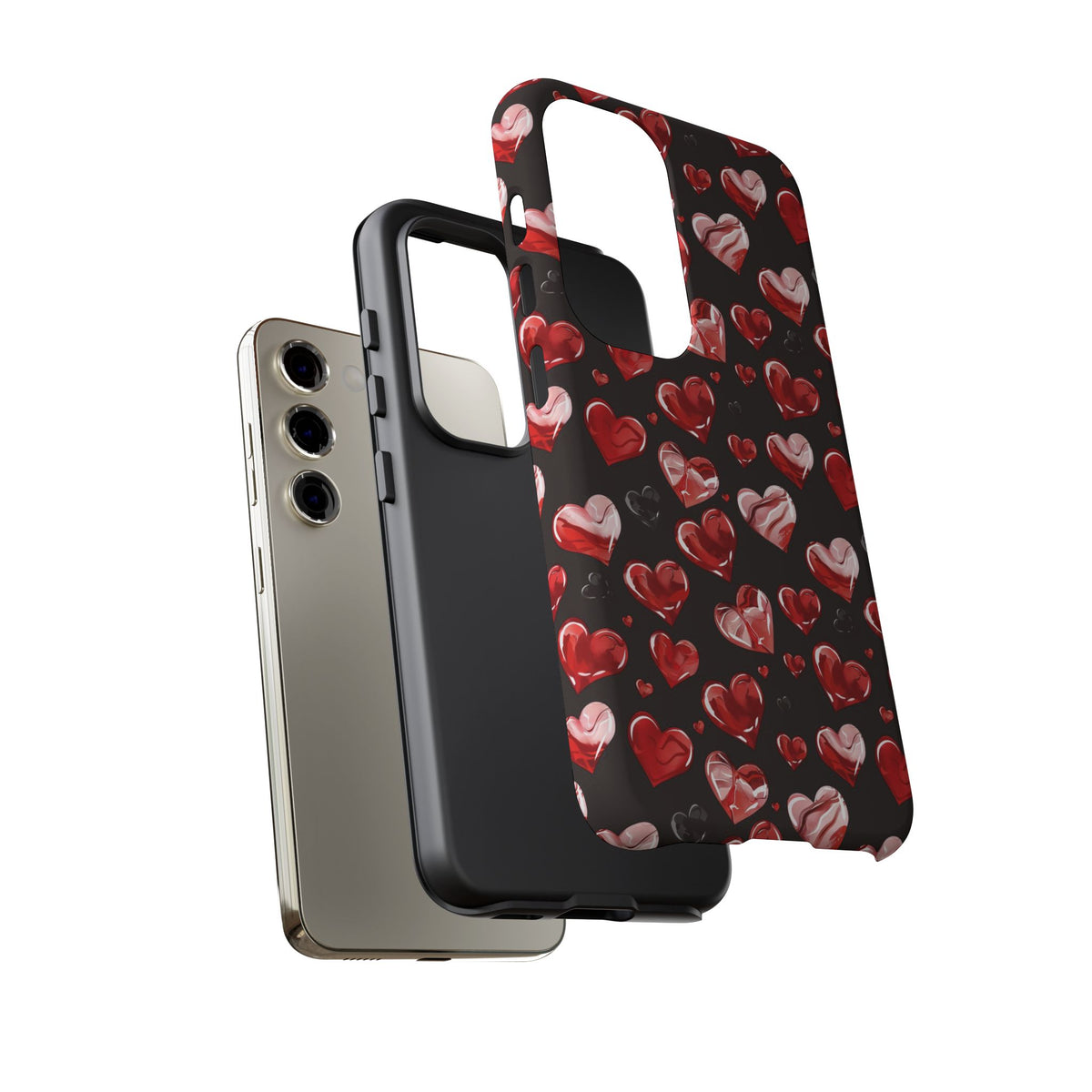 Heart Pattern Phone Case – Stylish & Loving Design for Your Device 365