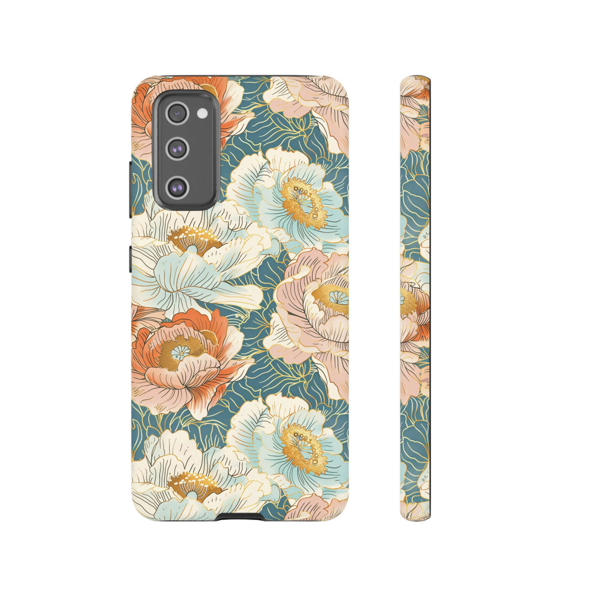 Japanese Blossom Asian Floral Design Phone Case – Elegant Floral Phone Cover 3