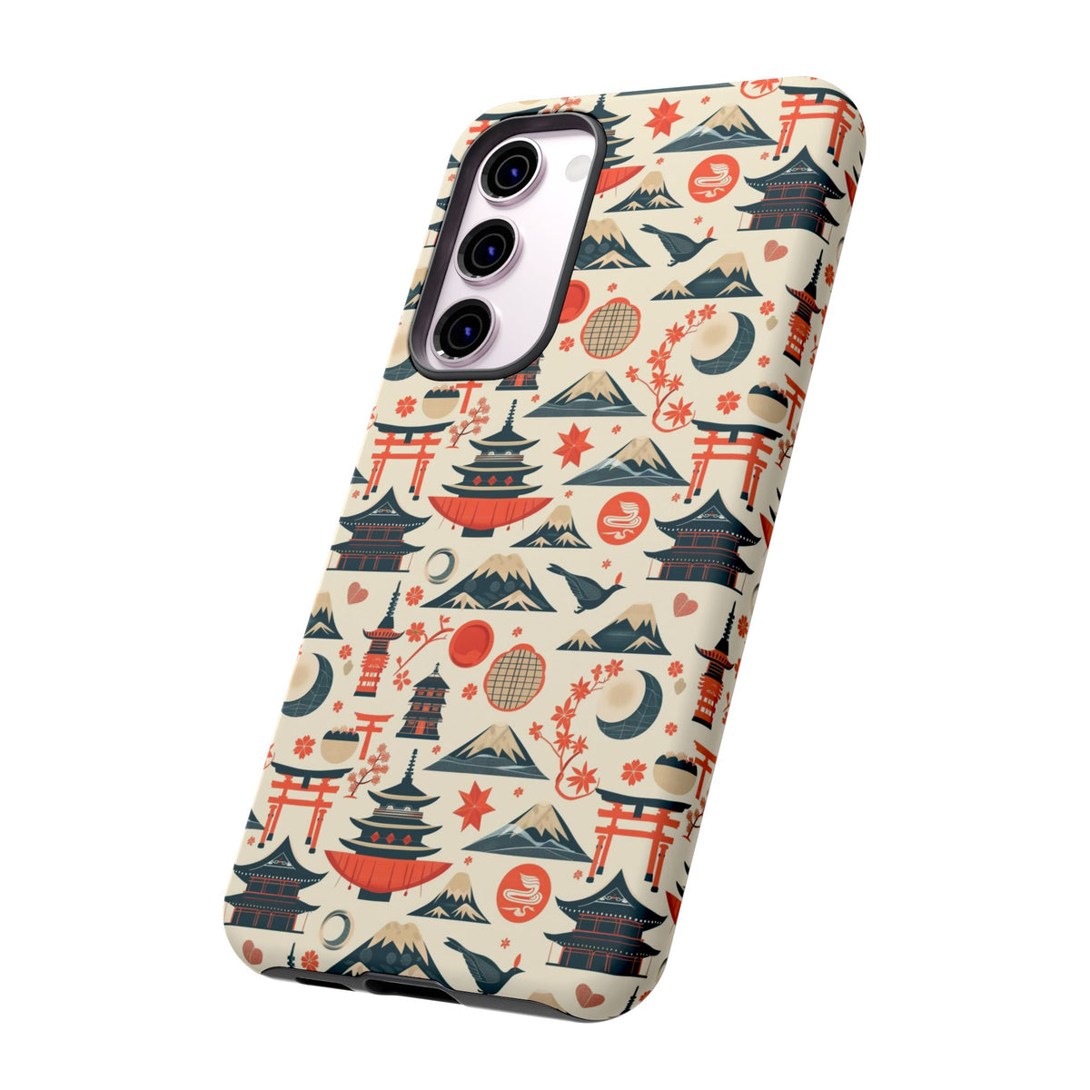 Japanese Pattern Phone Case – Elegant & Timeless Design for Your Phone 140