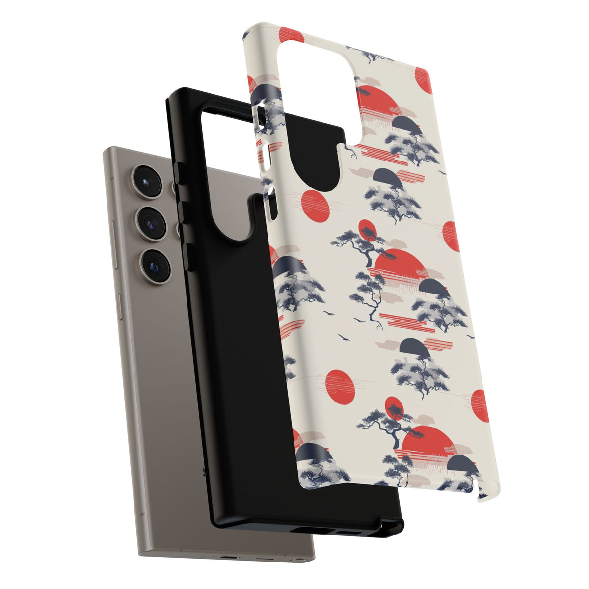 Japanese Pattern Phone Case – Elegant & Timeless Design for Your Phone 047