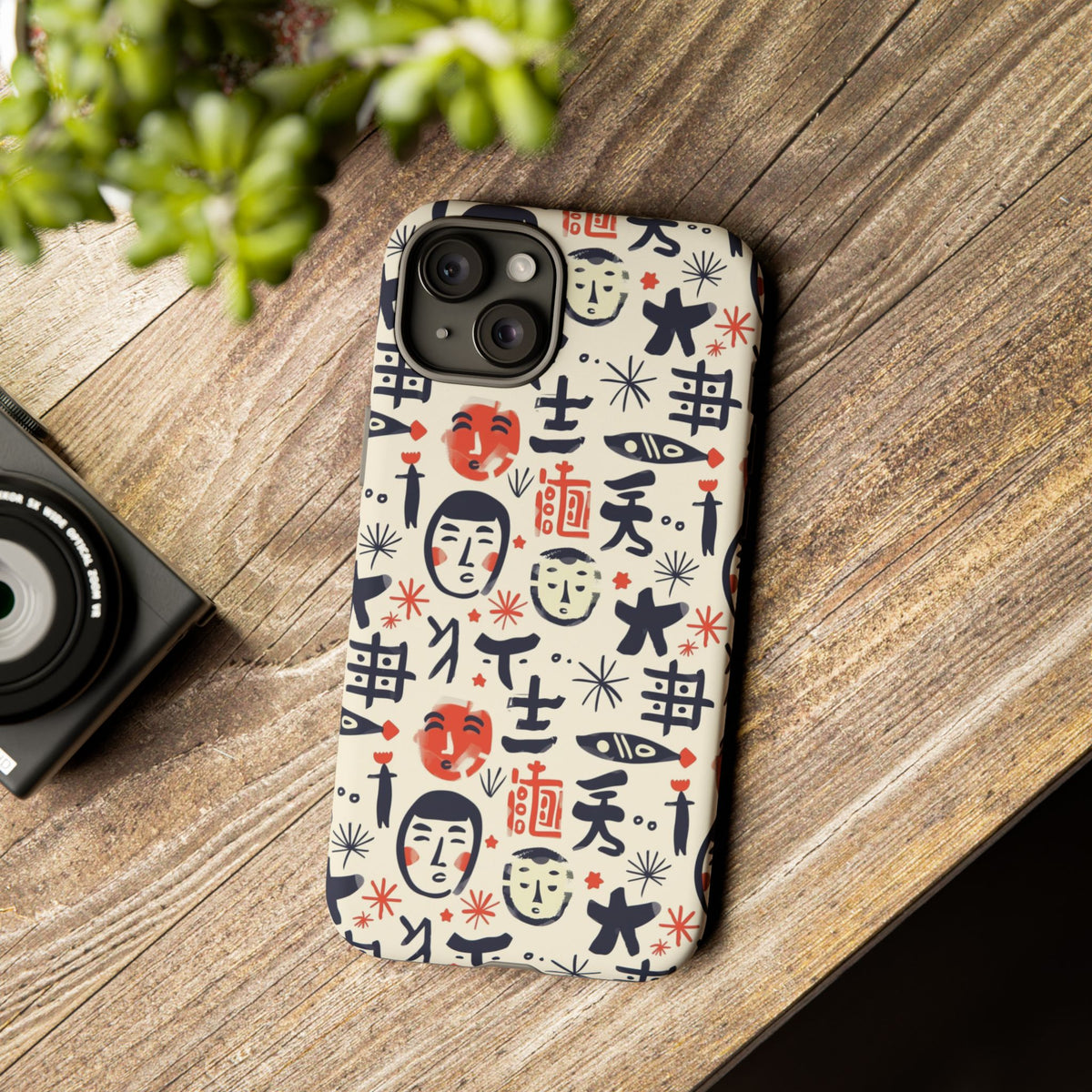 Japanese Pattern Phone Case – Elegant & Timeless Design for Your Phone 092