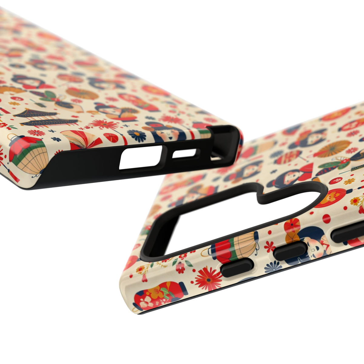 Japanese Pattern Phone Case – Elegant & Timeless Design for Your Phone 090