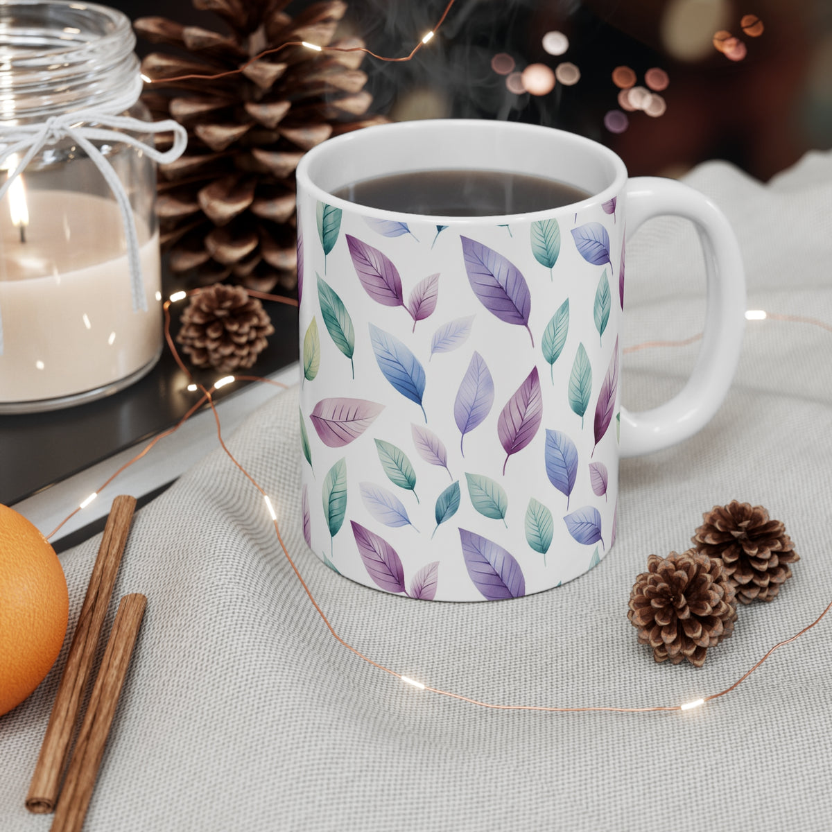 Various Watercolor Design All Over Coffee Mug – Unique Artistic Ceramic Coffee Cup 430