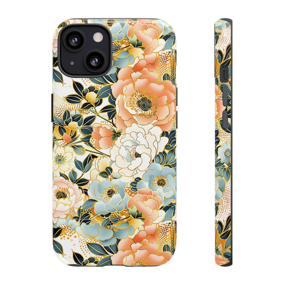 Japanese Blossom Asian Floral Design Phone Case – Elegant Floral Phone Cover 5