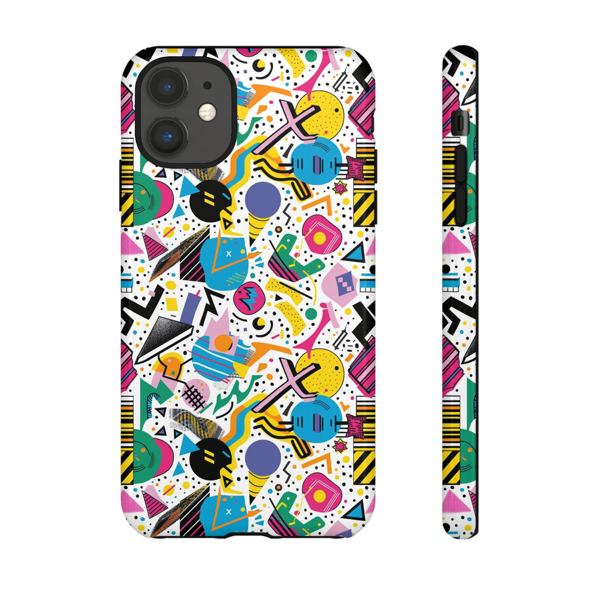 90s Themed Seamless Pattern Phone Case – Embrace Retro Style and Protection 225