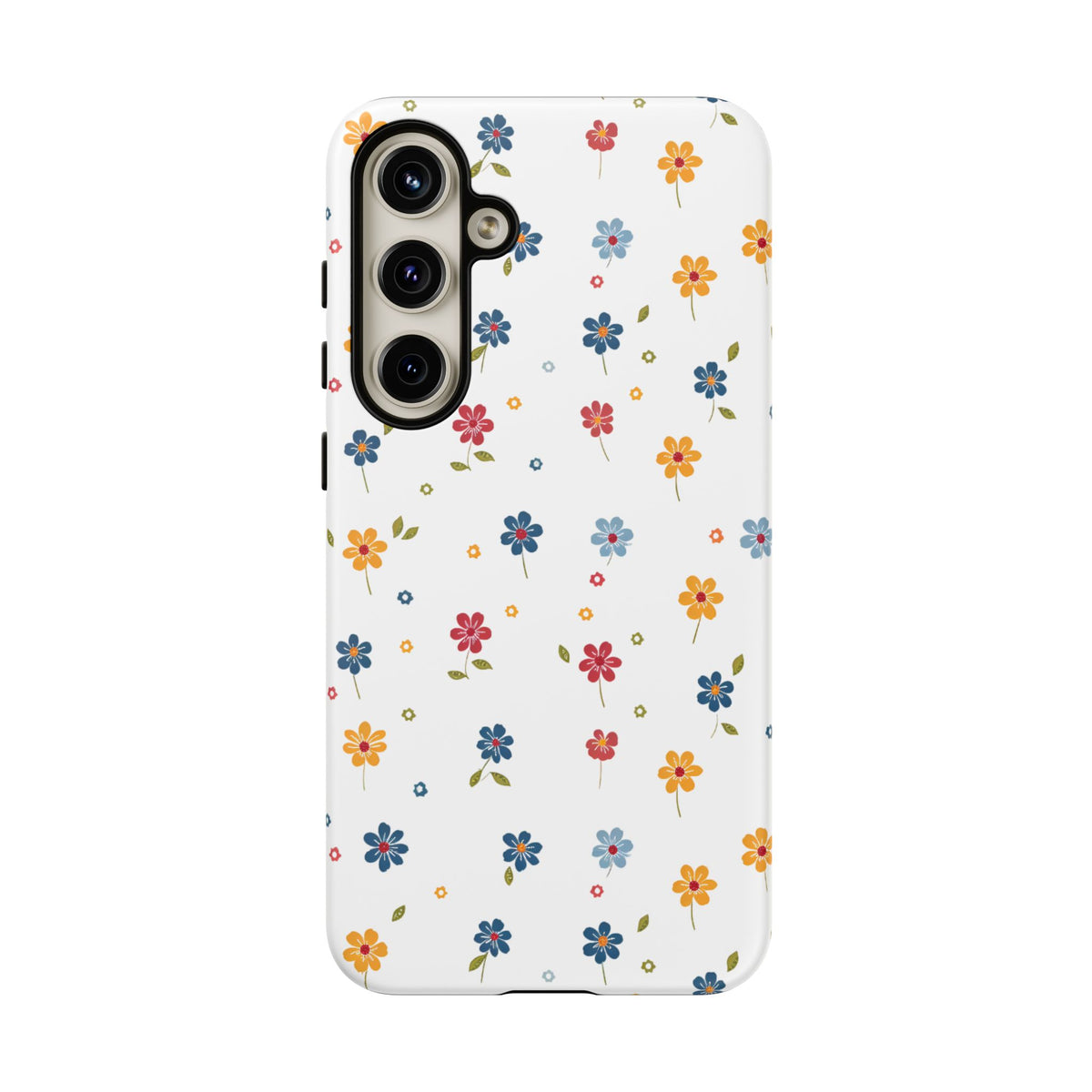 Wild Flowers Garden Stitch Phone Case – Nature-Inspired Floral Design