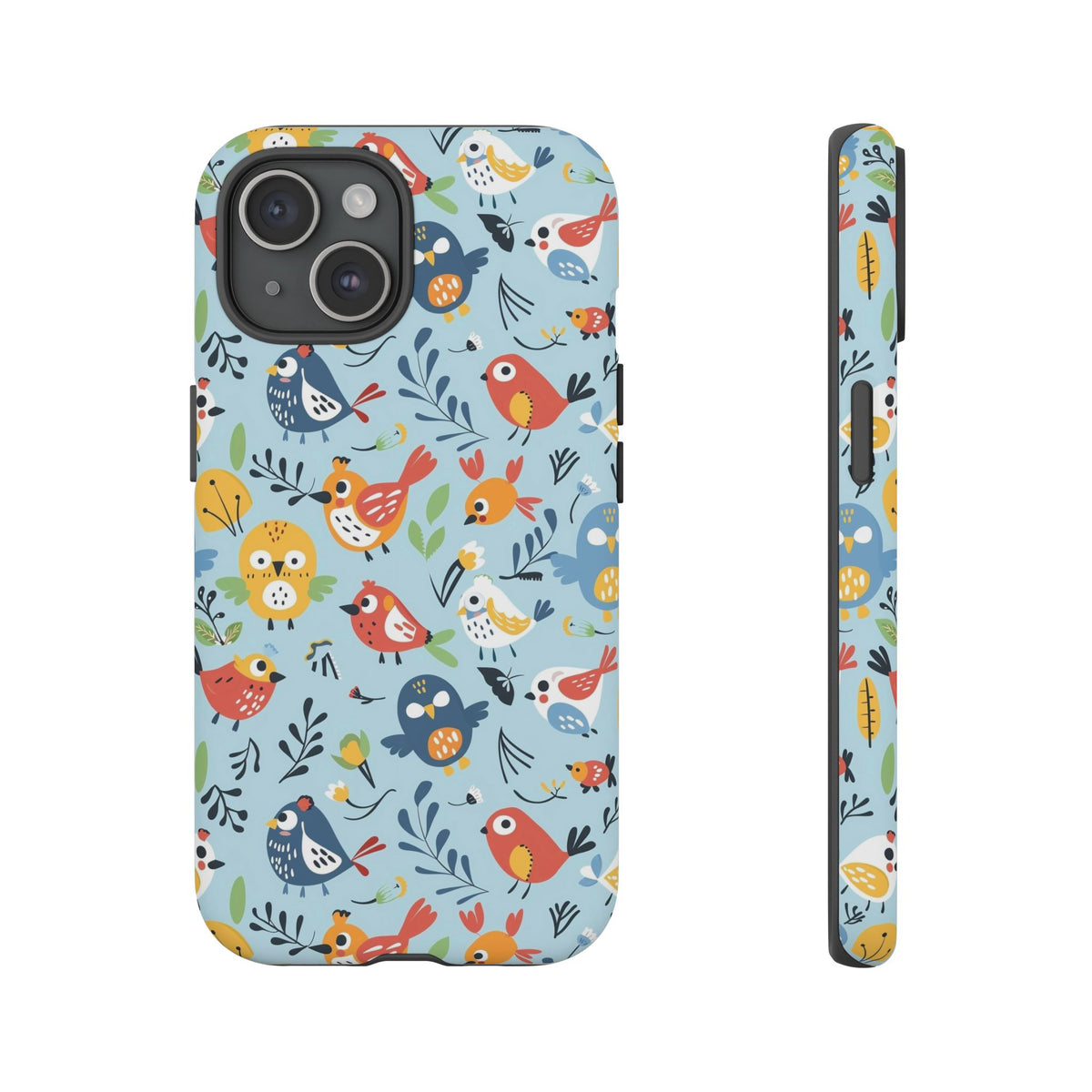 Birds Seamless Pattern Phone Case – Elegant and Timeless Avian Design 7