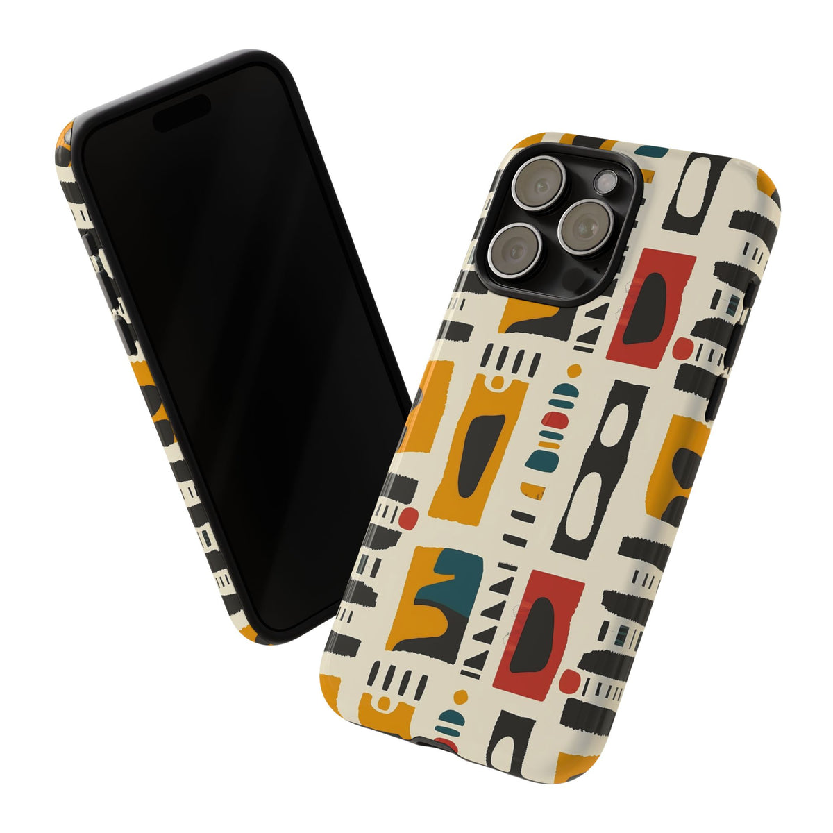 Stylish African Pattern Phone Case – Unique and Vibrant Protection 260