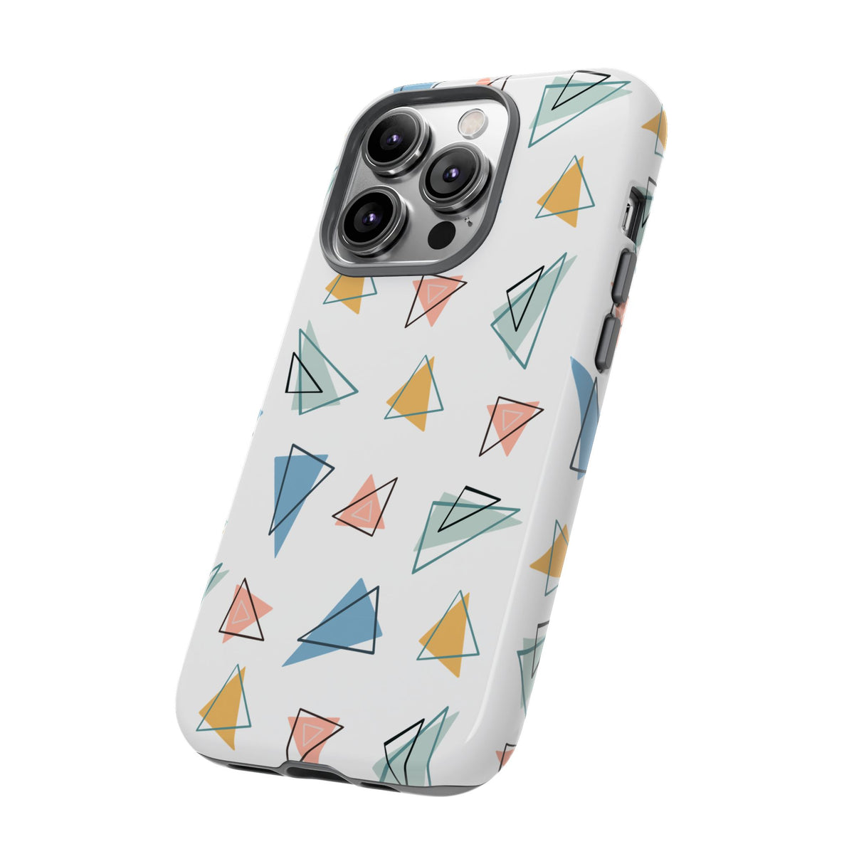 Triangle Pattern Phone Case – Modern & Durable Geometric Design