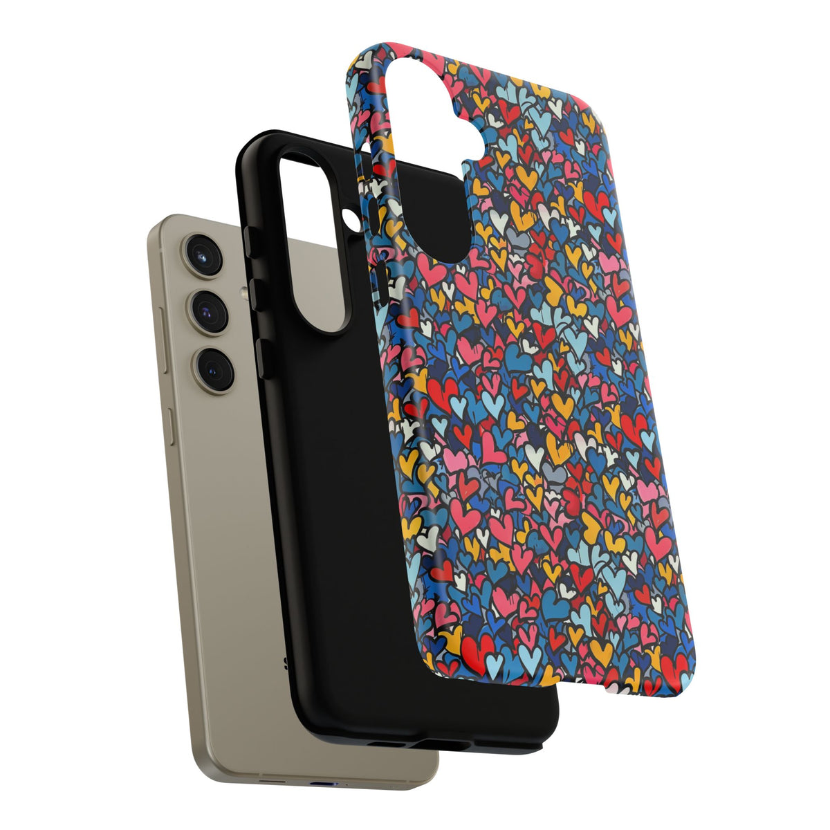 Heart Pattern Phone Case – Stylish & Loving Design for Your Device 820