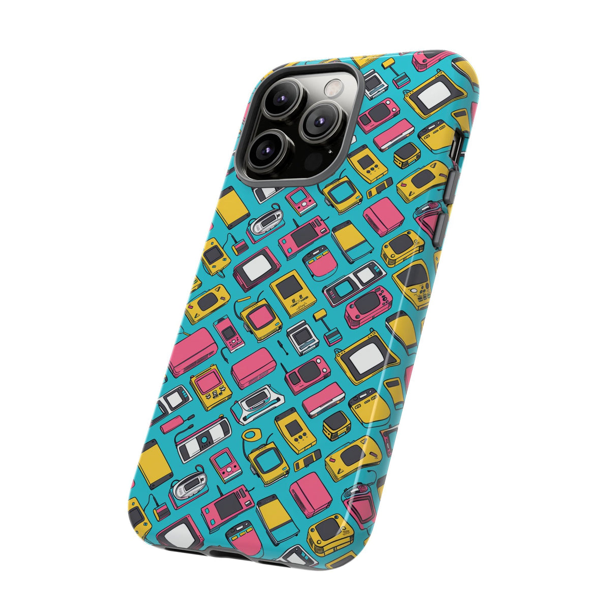 90s Themed Seamless Pattern Phone Case – Embrace Retro Style and Protection 237