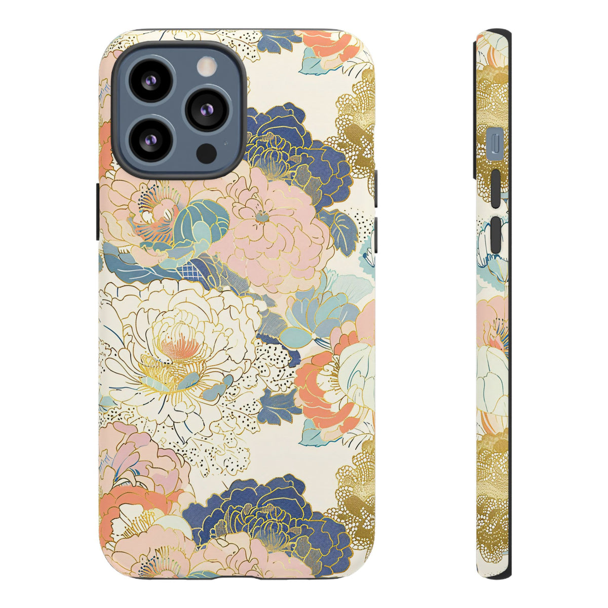 Japanese Blossom Asian Floral Design Phone Case – Elegant Floral Phone Cover 4