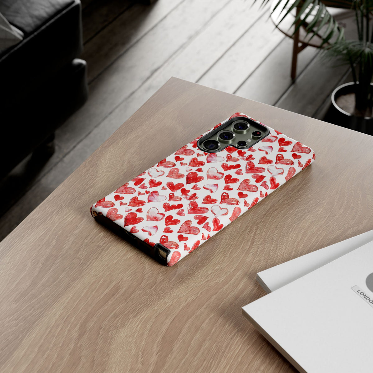 Heart Pattern Phone Case – Stylish & Loving Design for Your Device 813